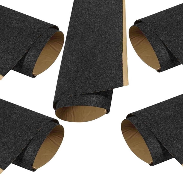 5X Paño de Altavoz Caja de Subwoofer de Coche Fibra de Poliéster Tablero de Absorción de Sonido Ropa Manta Antisísmica Fieltro Gris