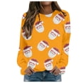 thumbnail image 1 of Sweat à Capuche Manches Longues Col Rond Imprimé Flocon de Neige Mode Automne et Hiver pour Femmes, 1 of 5