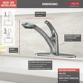 thumbnail image 4 of Signature Pullouts Single Handle Pull-Out Kitchen Faucet in Arctic Stainless 470-AR-DST, 4 of 4