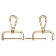 thumbnail image 1 of 1.5 Inch Swivel Clasp Hooks, 2 Pcs Detachable Snap Hook for Bag Strap Purse Lanyard DIY Craft Hardware, Light Gold, 1 of 7