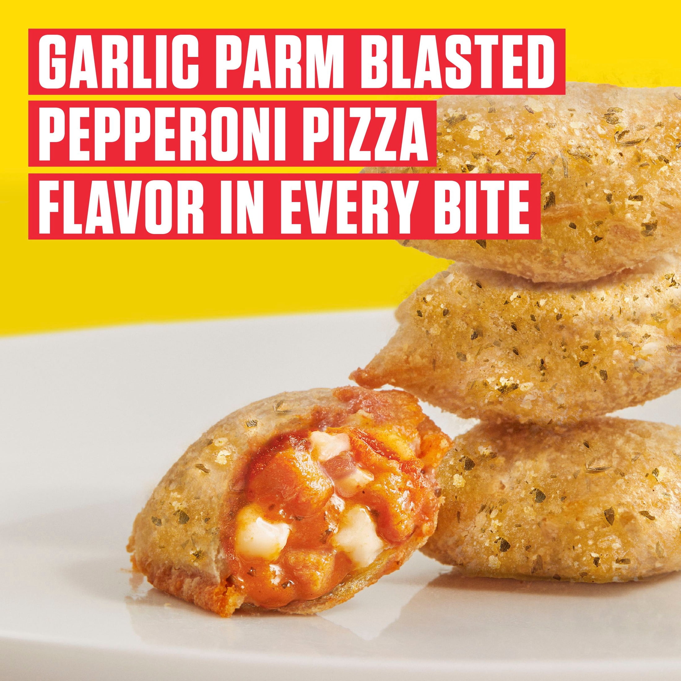 Totino's Pizza Rolls, Garlic Parm Blasted Pepperoni, Frozen Appetizers, 50 Rolls, 25.2 oz