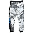 thumbnail image 3 of Ecko Unltd Men's Sweatpants Marble Coloblock Panel Stitched Fleece Jogger (Medium, Charcoal Heather/White), 3 of 5