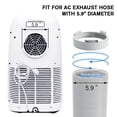 thumbnail image 3 of Portable Air Conditioner Window Vent Kit with 5.9” Exhaust Hose Adjustable Portable AC Window Kit for Ducting Universal Portable AC Seal Panel for Horizontal&Vertical Window, 3 of 7