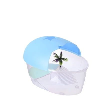 Tnarru Egg-Shaped Double-Layer Turtle Tank with Basking Platform Small