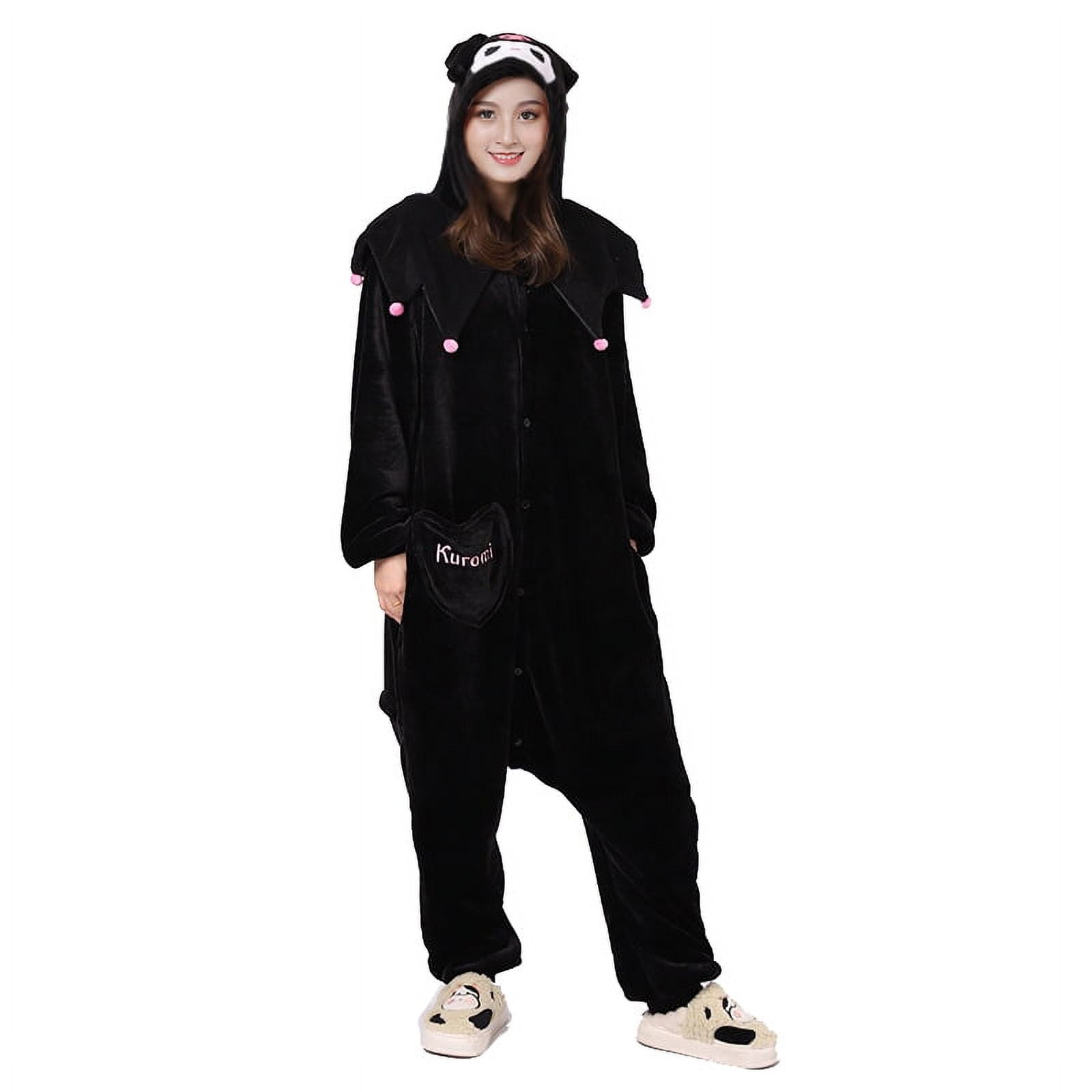 Kuromi Cosplay Costume Women Kigurumi Pajamas Cartoon Onesies