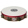 Gon Bops Wooden 10" Double Row Tambourine with Head