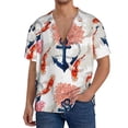 thumbnail image 3 of Haiem Koi Fish And Corals Men's Casual Shirts Short Sleeve Button Down Shirts Fashion Textured Summer Beach Shirt-X-Large, 3 of 7