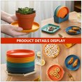 thumbnail image 3 of 1 Set Multipurpose Round Food Trays Desktop Bone Residue Dishes Small Dishes, 3 of 8