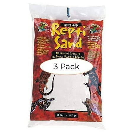 ReptiSand, 10 Pounds, Desert White (Three Pack)