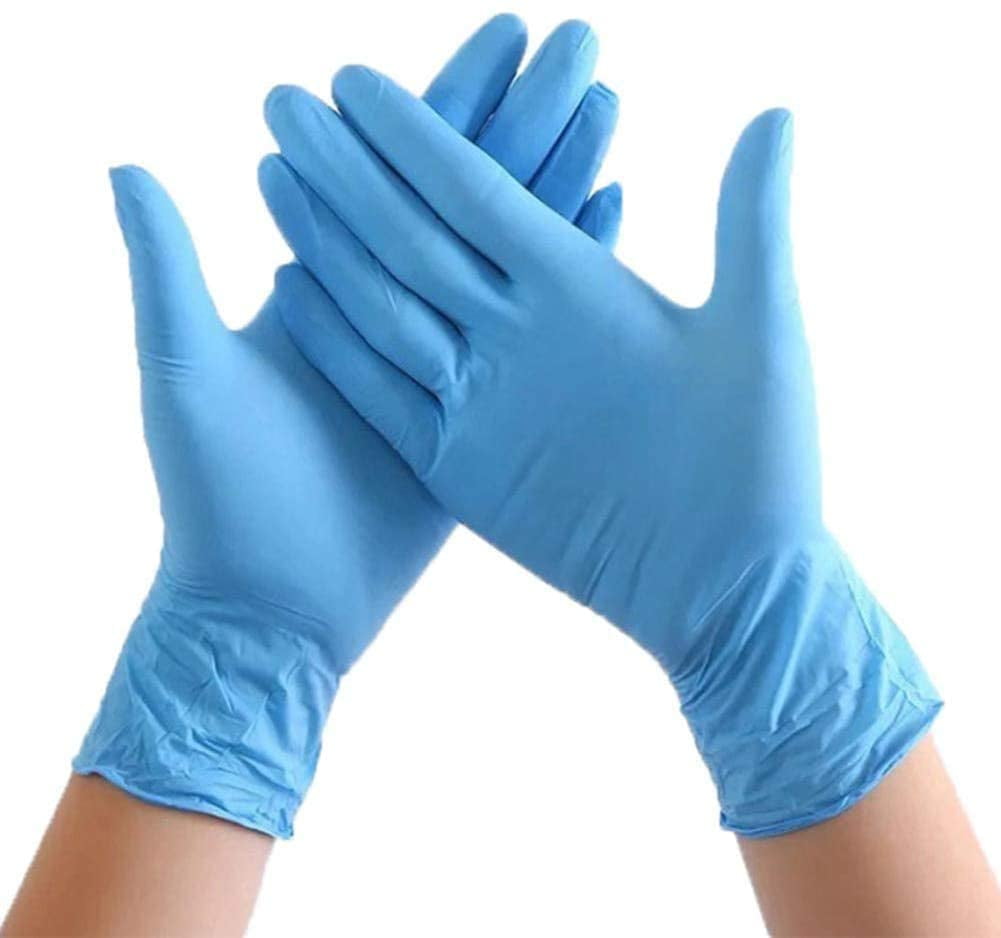 Disposable Nitrile Gloves M, Blue Latex-Free Powder-Free Inspection Gloves M Texture Disposable Gloves