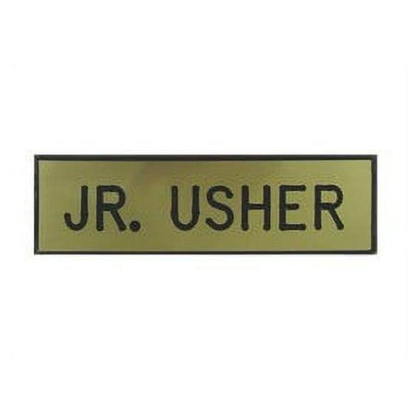 Swanson Christian Supply 59433 Badge Jr Usher Pin With Safety Catch Gold Formica