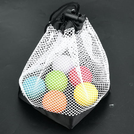 Greensen Nylon Mesh Drawstring Pouch 36 Golf Balls Holder Storage Net ...