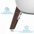 thumbnail image 3 of Soporte de mesa de madera para altavoces HomePod de primera y segunda generación, blanco, 3 of 5