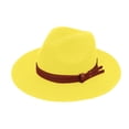 thumbnail image 2 of qolati Sun Hats for Women Summer Beach Straw Hat UPF 50+ UV Sun Protection Wide Brim Packable Foldable Bucket Travel Garden Sunhat Yellow, 2 of 7