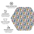 thumbnail image 3 of Lsque Colorful Lightning Bolts Pattern 4" Drink Coasters Set of 4, PVC Leather Absorbent Coasters, Table Coaster Set Decorative Coffee Cup Coasters Housewarming Gift-Hexagon, 3 of 6