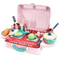 thumbnail image 4 of Cyun ABS Kids Kitchen Accessories Playset, Pink (32 Pieces), 4 of 7