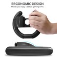 thumbnail image 2 of Nintendo Switch Controller Steering Wheel, TJS Steering Wheel For Nintendo Switch Controller (Set of 2) (Black), 2 of 6