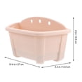 thumbnail image 2 of 2pcs Hanging Flower Pot Decor Wall Hanging Flower Bucket Flowerpot With 4 Hooks, 2 of 3