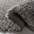 thumbnail image 6 of SAFAVIEH August Sophia Solid Plush Shag Area Rug, Grey, 2' x 7', 6 of 8