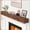 Darkwalnut-60"x8"x5", variant on Chocolate-aged 54"x8"x5" Fireplace Mantel Rustic Wood Wall Mounted Shelf