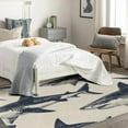 thumbnail image 4 of 3x5 Rug, Shark Rug & Home Decor - Front Door Mat Indoor Entrance, Sea Animal Rugs for Entryway, Washable Non Slip Soft Low Pile Small Area Rug, Kids Carpet & Room Decorations X-&569, 4 of 7