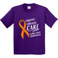 thumbnail image 3 of Inktastic Support Educate Care Limb Loss Awareness Orange Ribbon Youth T-Shirt, 3 of 5