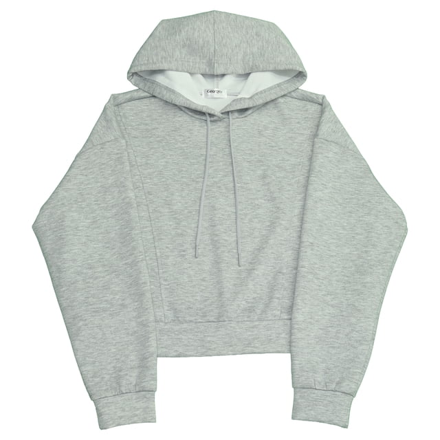 Hoodie George para Dama Sudadera con Capucha Gris Talla CH