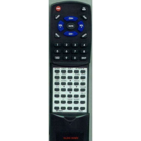 Replacement Remote for MAGNAVOX 996510002812, RT996510002812, RC2034304, 19MD357B37, 32MD357B, 32MD357BF7, 32MD357B37