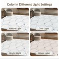 thumbnail image 7 of ODIKA 6'x9' Navy White Geometric Hexagon Design Washable Area Rug Modern Pattern with Bold Hexagonal Shapes Easy Care, Non-Shedding, for Queen Size Bedroom Under Bed Master Suite, 7 of 7