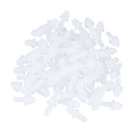 

Homemaxs 40pcs Silicone Earplugs Water-proof Ear Plugs Sleep Noise Reducing Ear Plugs (Random Color)