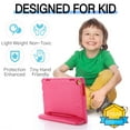 thumbnail image 5 of for Lenovo Tab M10 (3rd Gen) TB-328FU /TB-328XU(2022) 10.1" case, Shockproof, Silicone Rubber EVA Portable Handle Stand Protective Kids Cover Case for Lenovo Tab M10 FHD Gen 3 10.1", Rose, 5 of 5