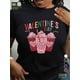 thumbnail image 2 of Camiseta de mujer para el Día de San Valentín, corte cómodo, algodón regular, adecuada para niñas. Camiseta para adultos, hombres, mujeres, adolescentes, jóvenes, adolescentes, jóvenes, deportes, casu, 2 of 7