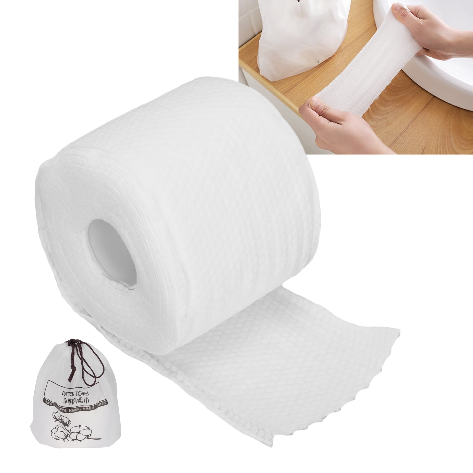 OTVIAP Disposable Dry Wipes,Cotton Face Towel Ultra Soft Facial Cotton Tissue Disposable Dry Wipes For Deep Face Clean,Ultra Soft Facial Cotton Tissue