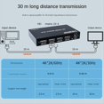 thumbnail image 5 of Conmutador de Matriz Compatible con 4K 60Hz, Divisor de Conmutador 2x4, Convertidor de Conmutador de Audio y Vídeo de 2 Entradas y 4 Salidas, Enchufe Estadounidense, 5 of 5