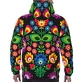 thumbnail image 7 of Balery Traditional Floral Polish Pattern Mens Hoodie Kangaroo Pocket Hoodie Pullover Hooded Sweatshirt Ideal for Daily Wear Travel and Home-3X-Large, 7 of 7