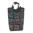 thumbnail image 6 of DouZhe 50L Rectangular Laundry Basket, Abstract Modern Lines Prints Waterproof Foldable Laundry Hamper with Aluminum Handles, 6 of 6