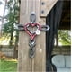 thumbnail image 5 of Cruz de herradura natural con corazón, decoración de arte de pared con cruz de herradura de metal, escultura para colgar en la pared con letrero de cruz de metal, cruz de herradura de arte de estilo vintage para patio al aire libre, hogar, 20 * 30 cm ER, 5 of 5