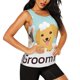 thumbnail image 2 of Balery Cute Dog In Bathtub1 Camiseta sin mangas estampada ligera para mujer, tops de entrenamiento sin mangas, camisetas de yoga transpirables de secado rápido.-Small, 2 of 7