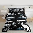 thumbnail image 2 of Homewish Wild Animal Bear Bedding Comforter Set,Hunting And Fishring Twin Comforter Sets,White Black Bedding Set For Teens,Luxury Bedroom Decor Reversible,2 Pieces, 2 of 8