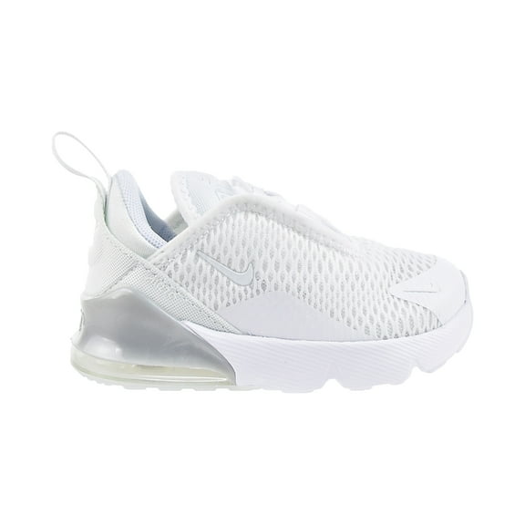 Nike Air Max 270 Baby/Toddler Shoe Color: White/Metallic Silver/White Size: 7C