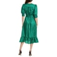 thumbnail image 2 of Sandro womens  Silk Wrap Dress, 38, Green, 2 of 3