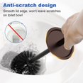 thumbnail image 6 of Toilet Brush and Holder Set:304 Stainless Steel Heavy Duty Toilet Bowl Brush,Removable Inner Bowl and Splash Protection,Bathroom Toilet Brush-Dense Bristles for Through Cleaning, 6 of 6