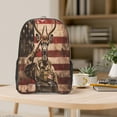 thumbnail image 5 of Kdxio Patriotic Deer Soldier Salute Clear Backpack, Transparent Bookbag for School for Women Men, Capacity Clear Bag for College, Travel, 5 of 7