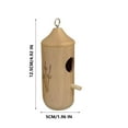thumbnail image 3 of JingChun Hummingbird House, Wooden Hummingbird Houses for Outside Hanging, Hummingbird Nest Swinging, Wooden Bird Houses, Hummingbird Gardening Gifts Decoration, 3 of 6