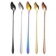 thumbnail image 1 of Cucharas de postre de acero inoxidable 5pcs Cucharas de café creativas de cucharas de mezcla de cucharas, 1 of 5