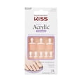 thumbnail image 1 of Uñas Postizas KISS Para Pies Salon Acrylic French Toenail Walk Away KISS Salon Acrylic Toe Nails, 1 of 4