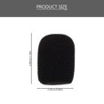thumbnail image 2 of Black Soft Headset Microphone Covers with Excellent Texture for Wind Noise Reduction and Protection 20pcs, 2 of 9