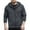Dark Gray, variant on Men's Loose Hooded Jacket, Full Zip Lightweight Jacket for Men, Casual Sports Outdoor Windbreaker with Front Pockets