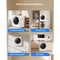 thumbnail image 4 of TABU 2.6 cu ft Portable Dryer for Clothes, 8.8 lbs Compact Dryer, Electric Dryer for Apartment,White, 4 of 9