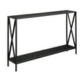 thumbnail image 3 of Convenience Concepts Tucson Console Table in Black Wood Finish and Metal Frame, 3 of 4